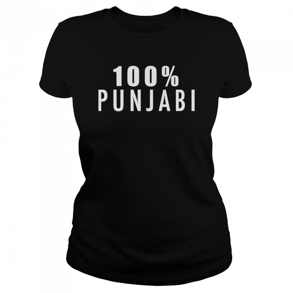 100 Pure Punjabi Quote Quality Fan Retro shirt Classic Women's T-shirt