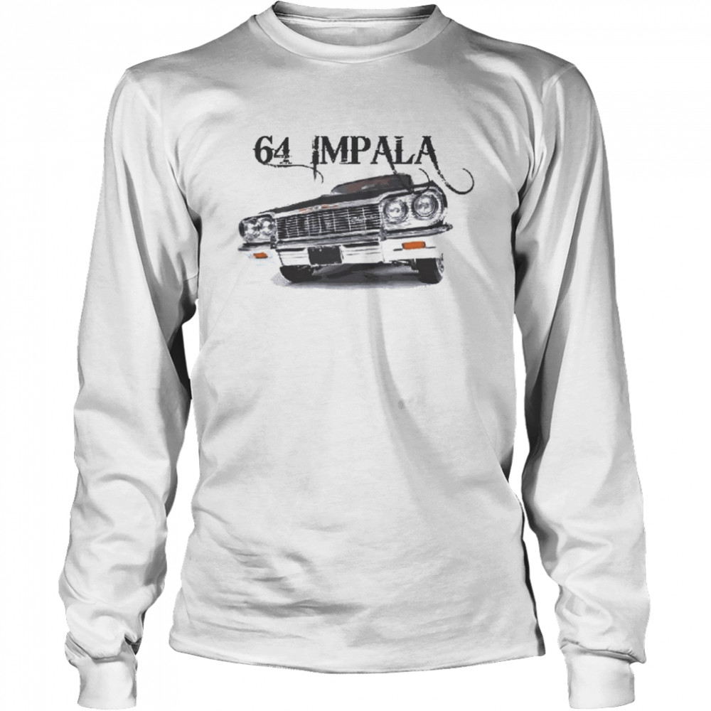 64 Chevy Impala Retro Lowrider shirt Long Sleeved T-shirt