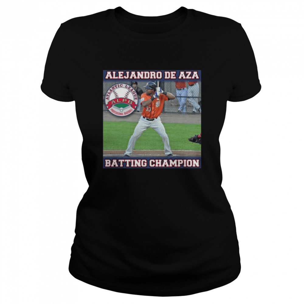 atlantic league professional baseball alejandro de aza batting champions shirt classic womens t shirt
