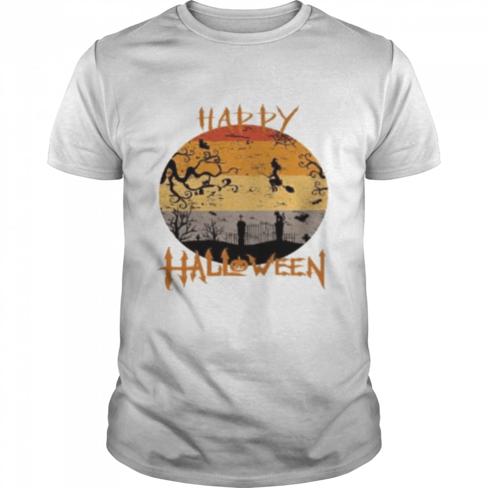 Black Happy Halloween T- Classic Men's T-shirt