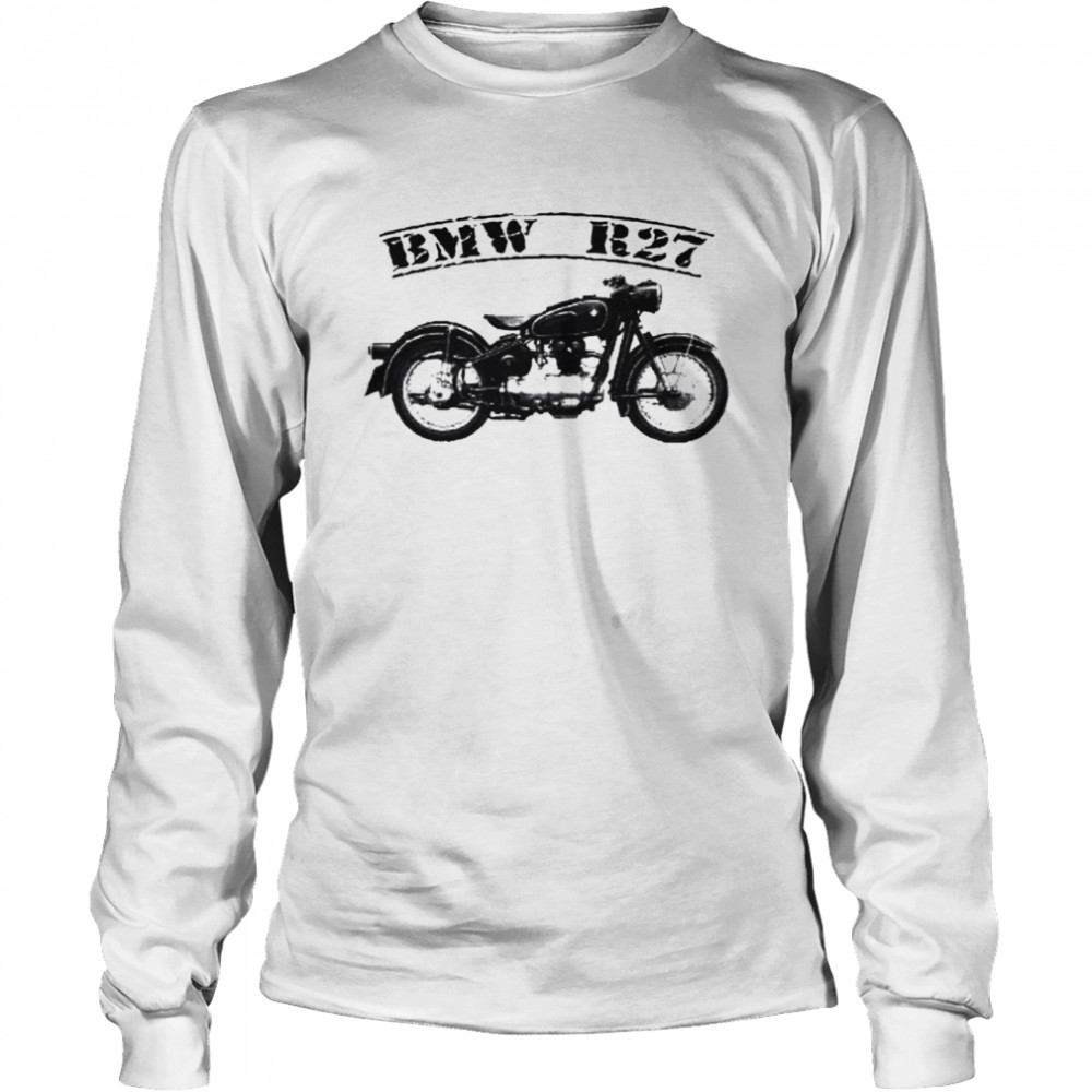 BMW R27 247cc Custom Antique Vintage Motorcycle T- Long Sleeved T-shirt