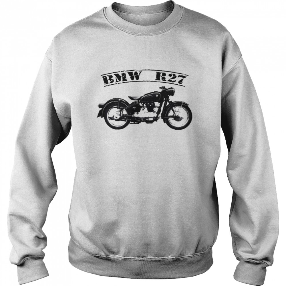 bmw r27 247cc custom antique vintage motorcycle t unisex sweatshirt