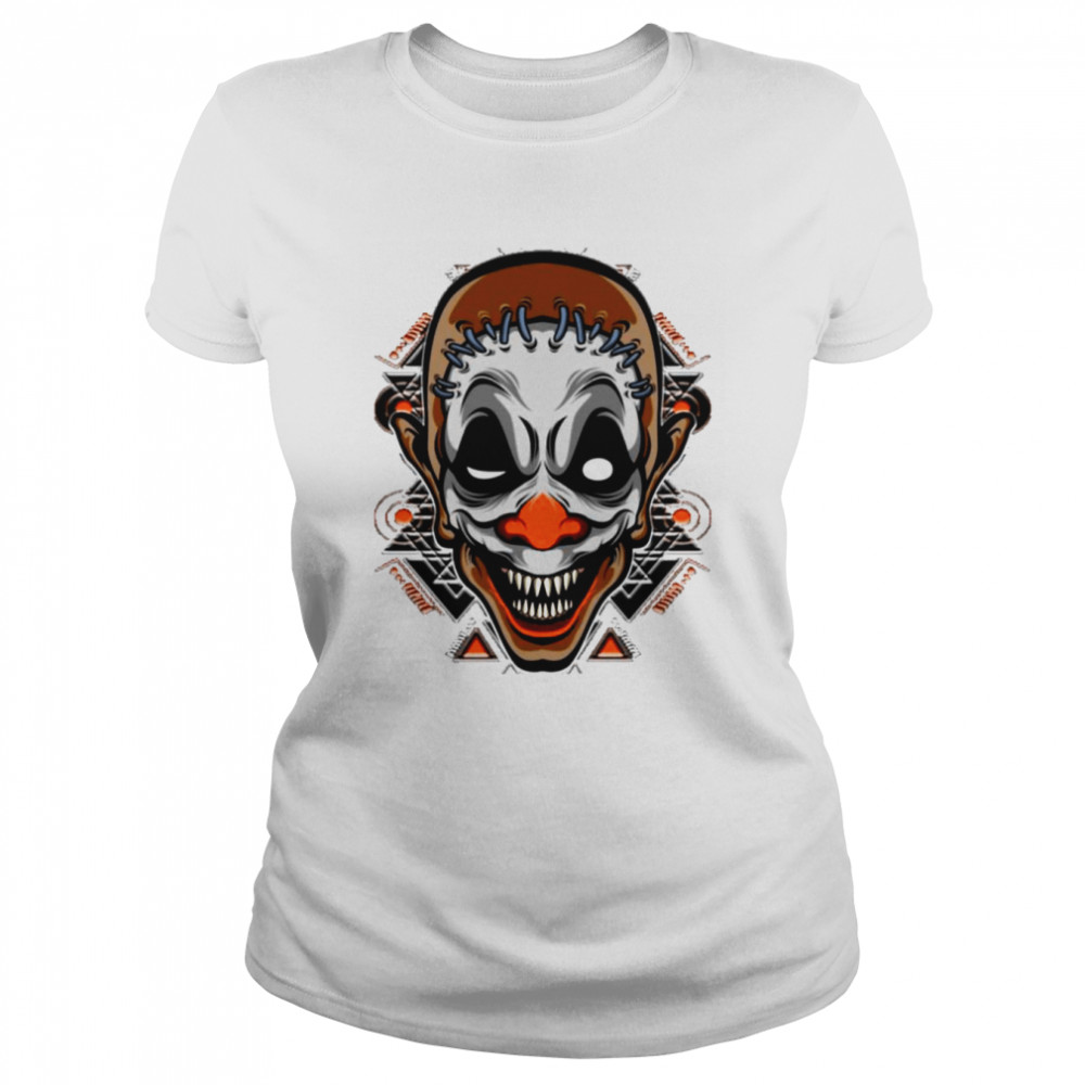 Creepy Clown Smile Halloween Monsters shirt Classic Womens T-shirt