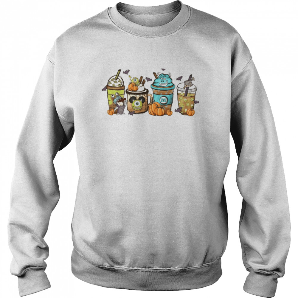 Disney Monsters Inc Latte Halloween  Unisex Sweatshirt