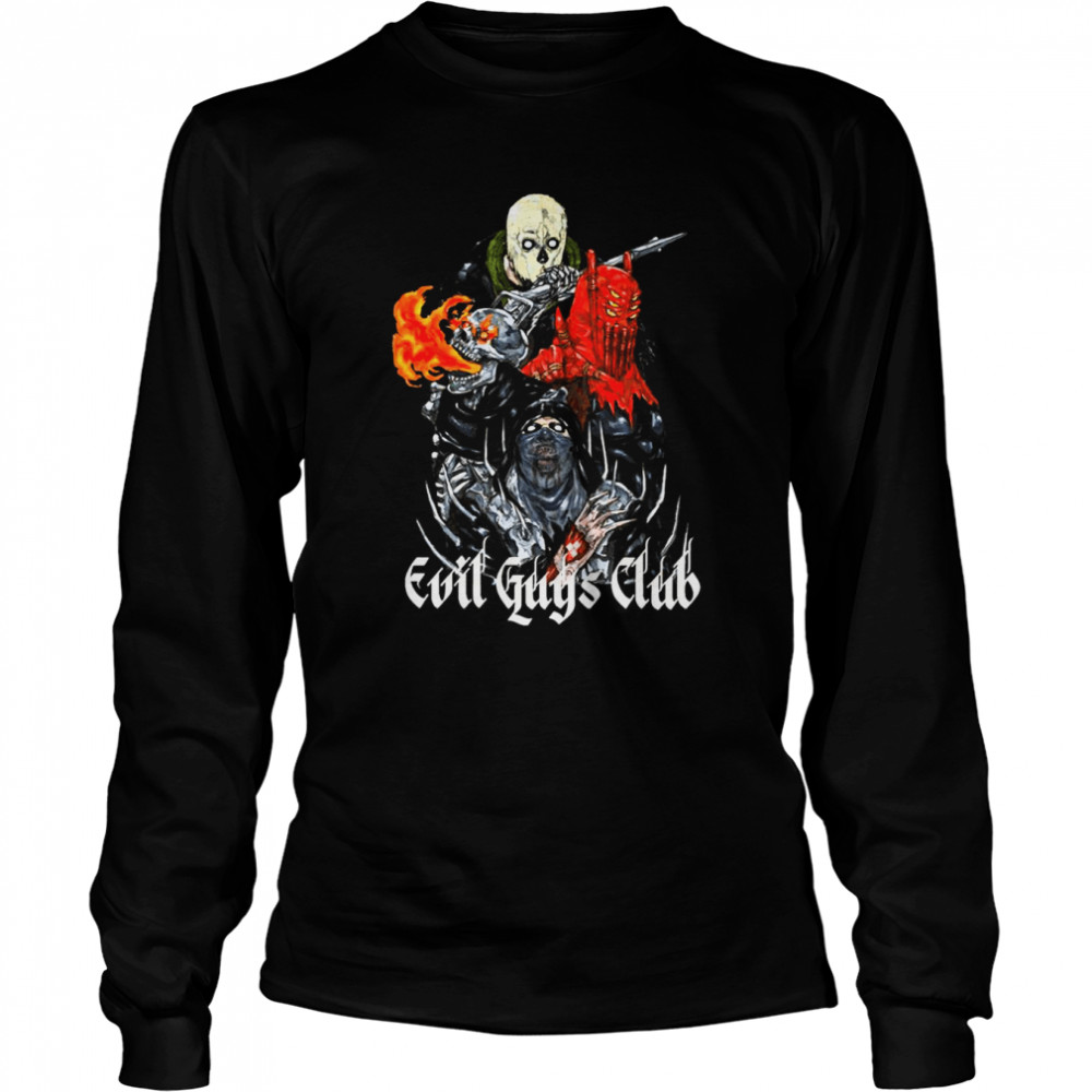 Evil Guys Club Halloween Monsters shirt Long Sleeved T-shirt