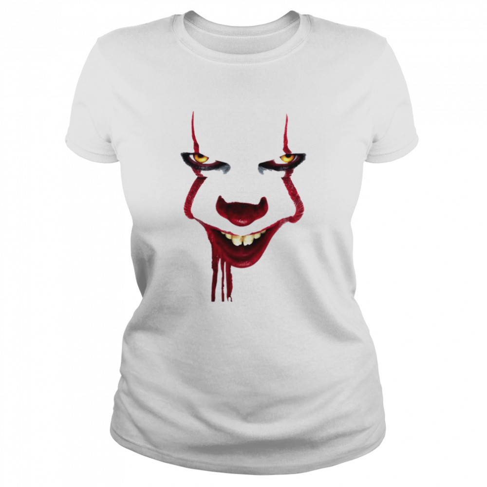 famous scary clown halloween monsters shirt classic womens t shirt