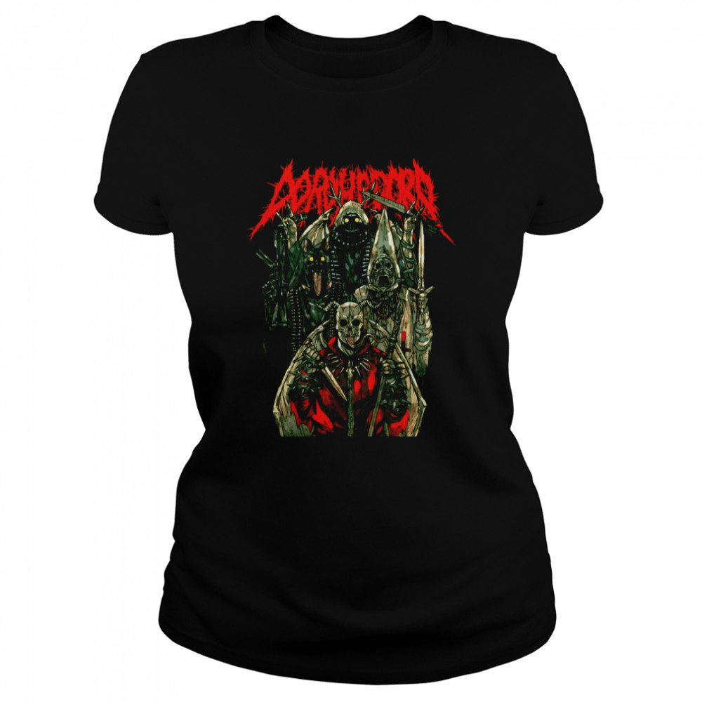 Graphic Dorohedoro Metal Halloween Monsters shirt Classic Womens T-shirt