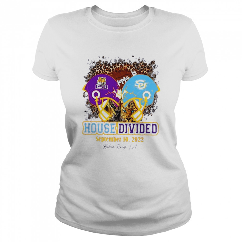 House Divided LSU Vs Southern Game Day 2022 Shirt 9 House Divided LSU Vs Southern Game Day 2022 Classic Women's T-shirt