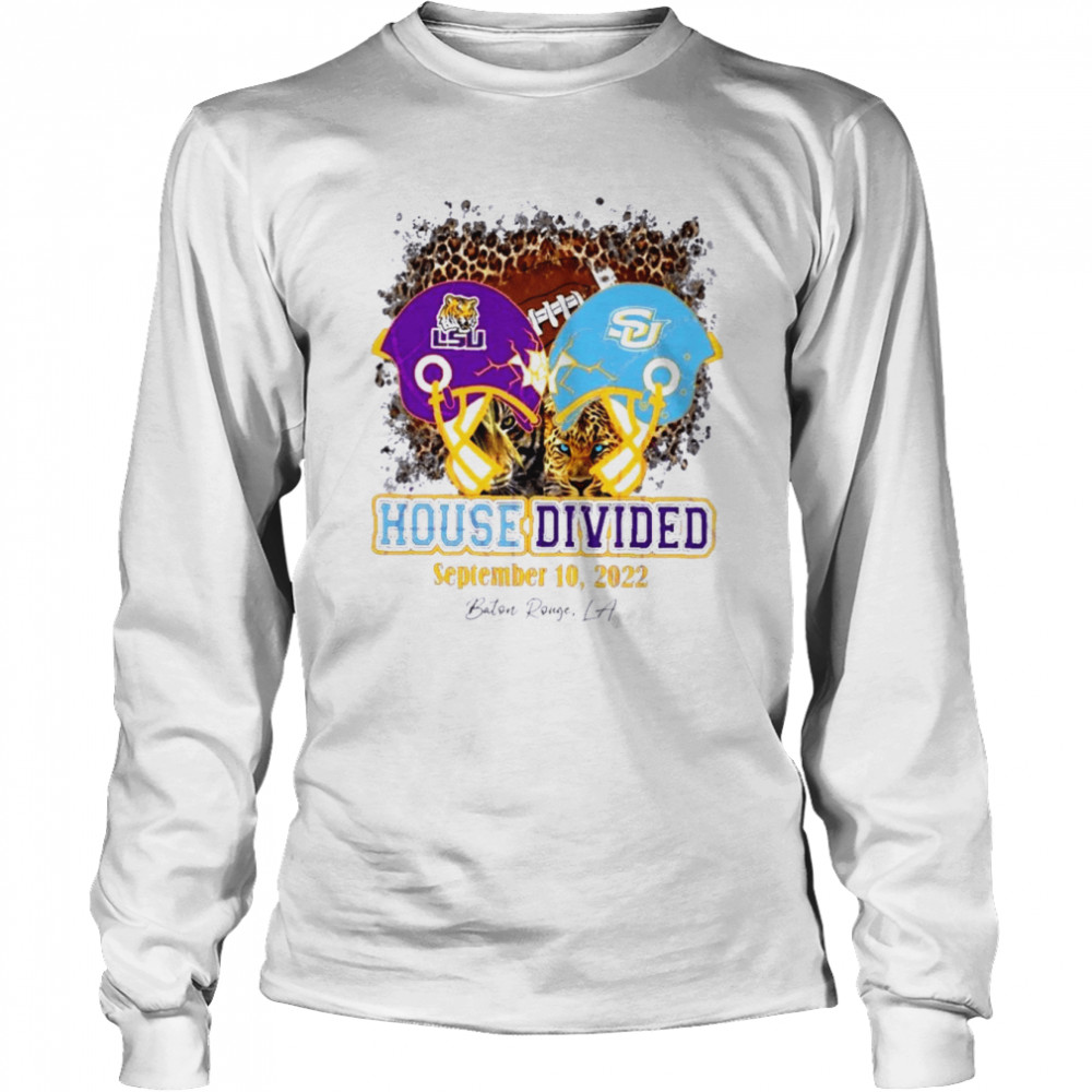 House Divided LSU Vs Southern Game Day 2022  Long Sleeved T-shirt