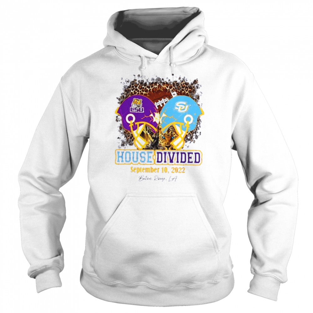 house divided lsu vs southern game day 2022 unisex hoodie