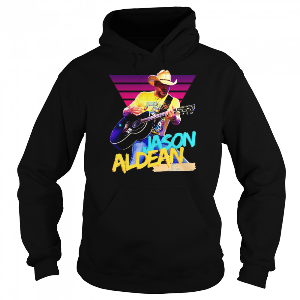 Iconic Portrait Art Jason Aldean shirt 12 Iconic Portrait Art Jason Aldean shirt Unisex Hoodie