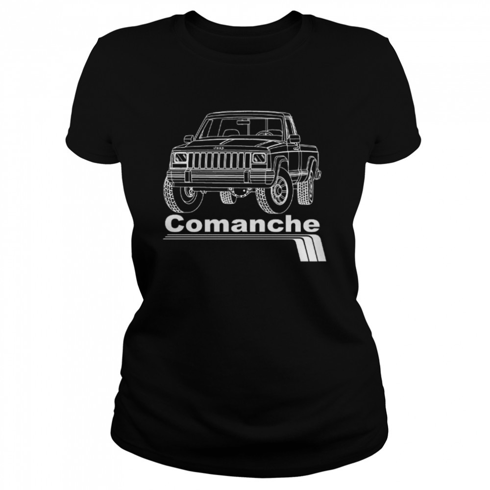 jeep truck comanche mj 4x4 sport t classic womens t shirt