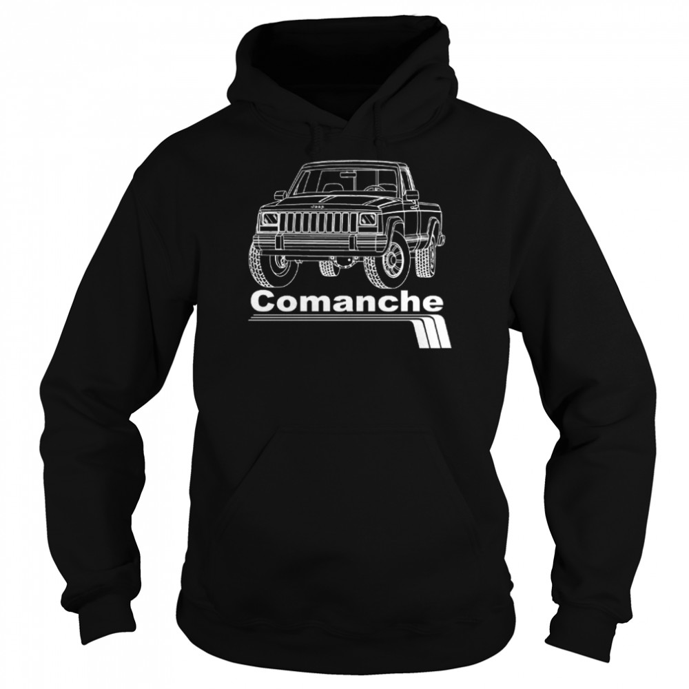 jeep truck comanche mj 4x4 sport t unisex hoodie