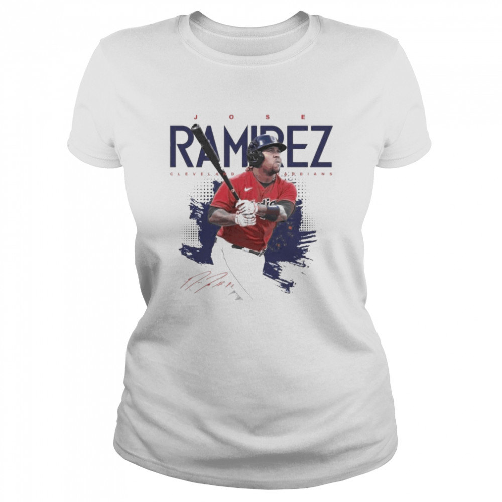 Jose Ramirez Cleveland Guardians signature shirt Classic Womens T-shirt
