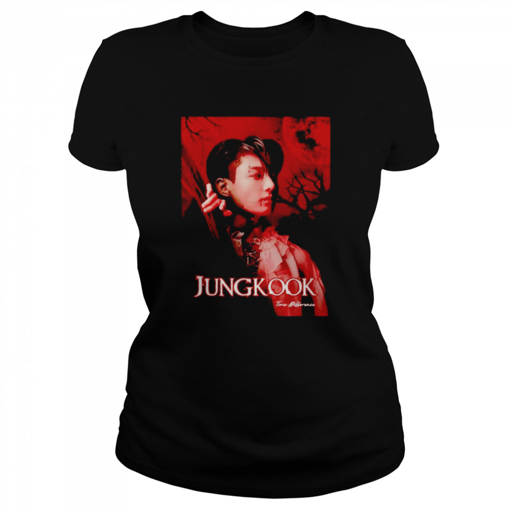 jungkook time difference shirt classic womens t shirt