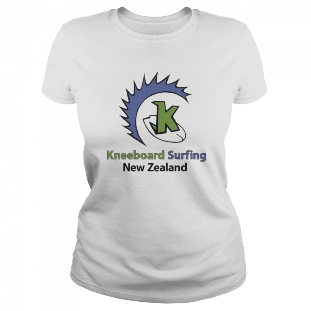 Kneeboard Surfing New Zealand shirt Classic Womens T-shirt