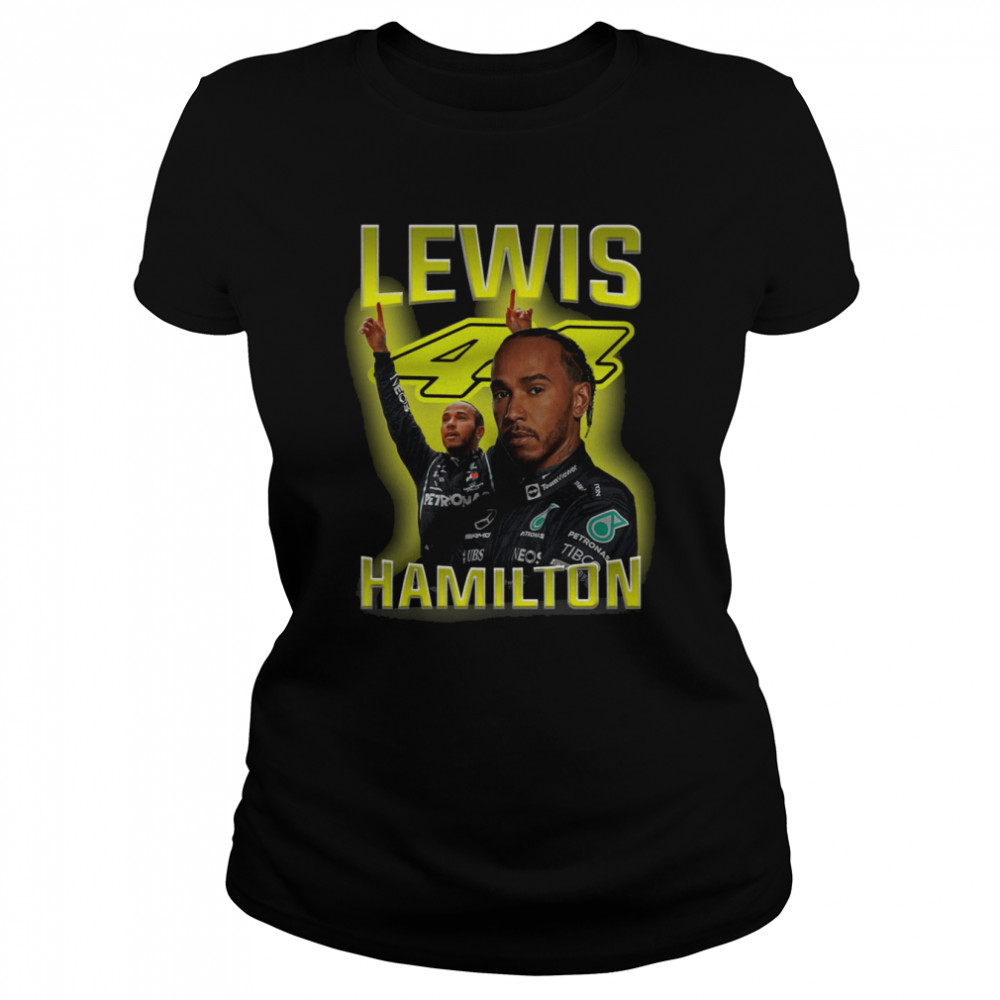 Lewis Hamilton 44 Formula 1 Bootleg 90s shirt Classic Womens T-shirt