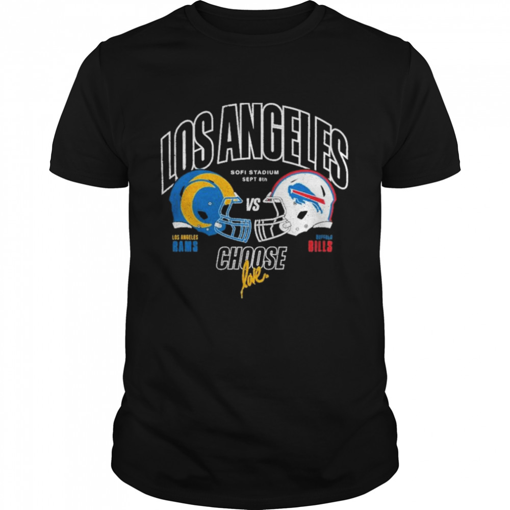 Los Angeles Rams Vs Buffalo Bills Starter Choose Love Kickoff 2022 T  Classic Men's T-shirt