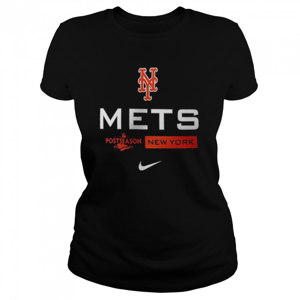 MLB New York Mets Nike 2022 Postseason Authentic Collection Dugout T- Classic Women's T-shirt