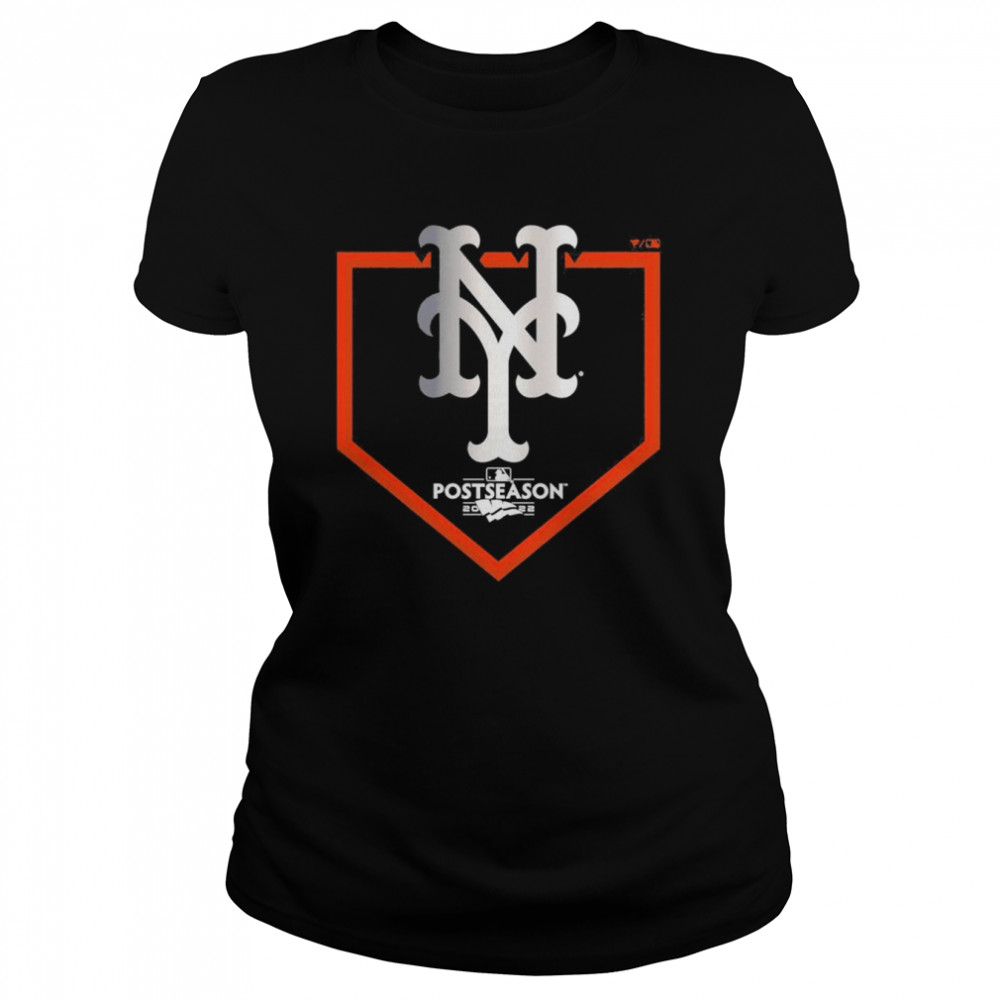 New York Mets Black 2022 Postseason Around the Horn T- Classic Women's T-shirt