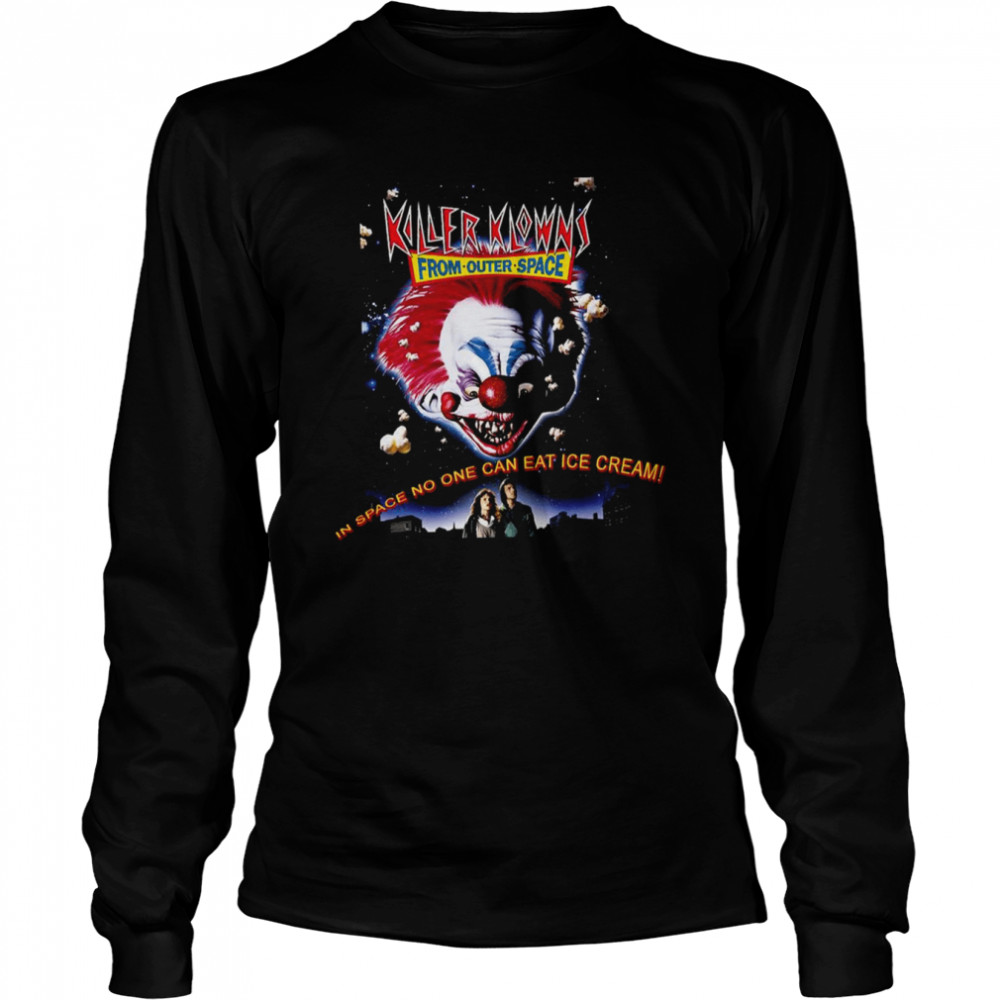 Outer Space Halloween Monsters Killer Klowns shirt Long Sleeved T-shirt