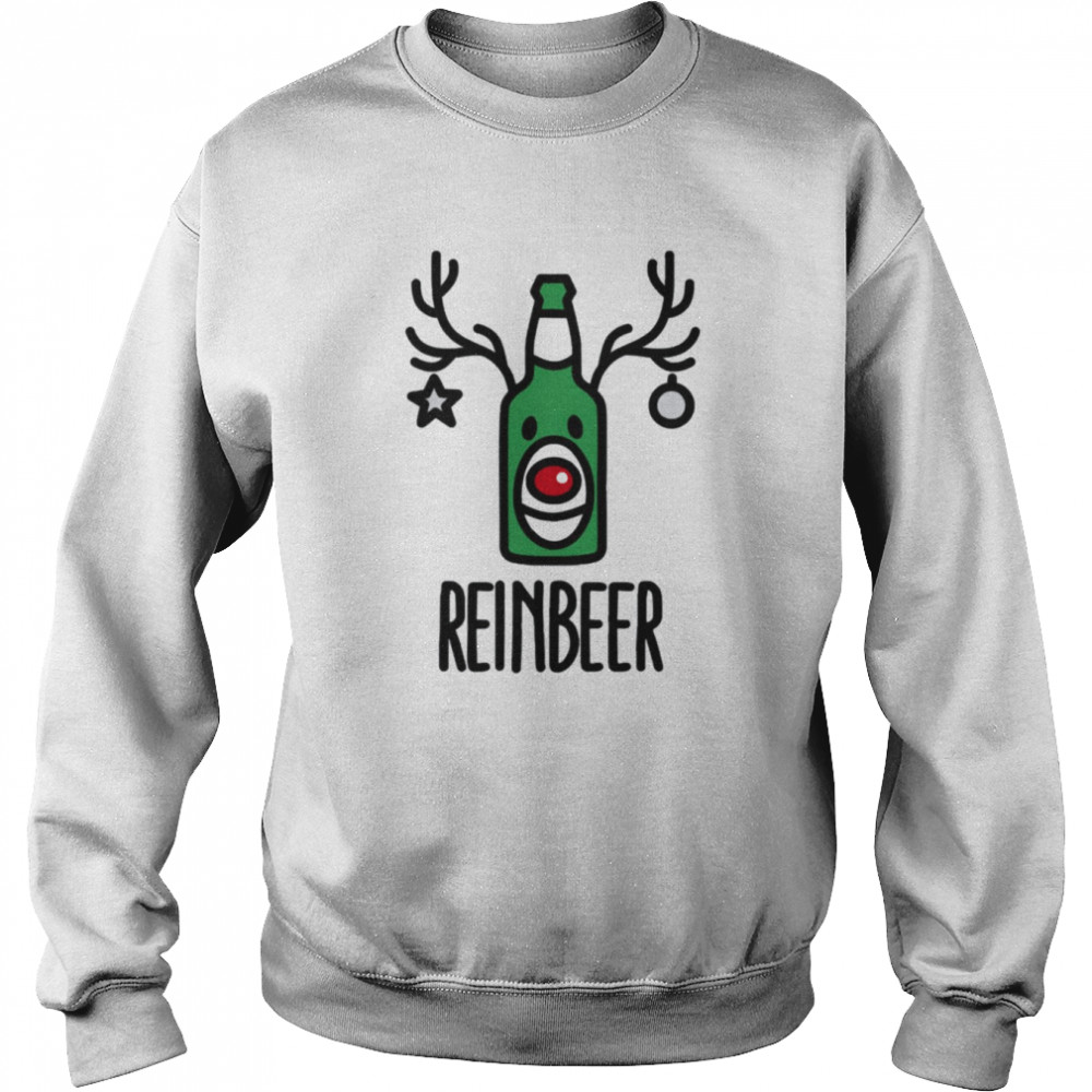 reinbeer is reindeer beer shirt unisex sweatshirt