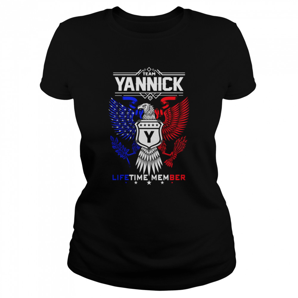 team yannick eagle lifetime member shirt classic womens t shirt