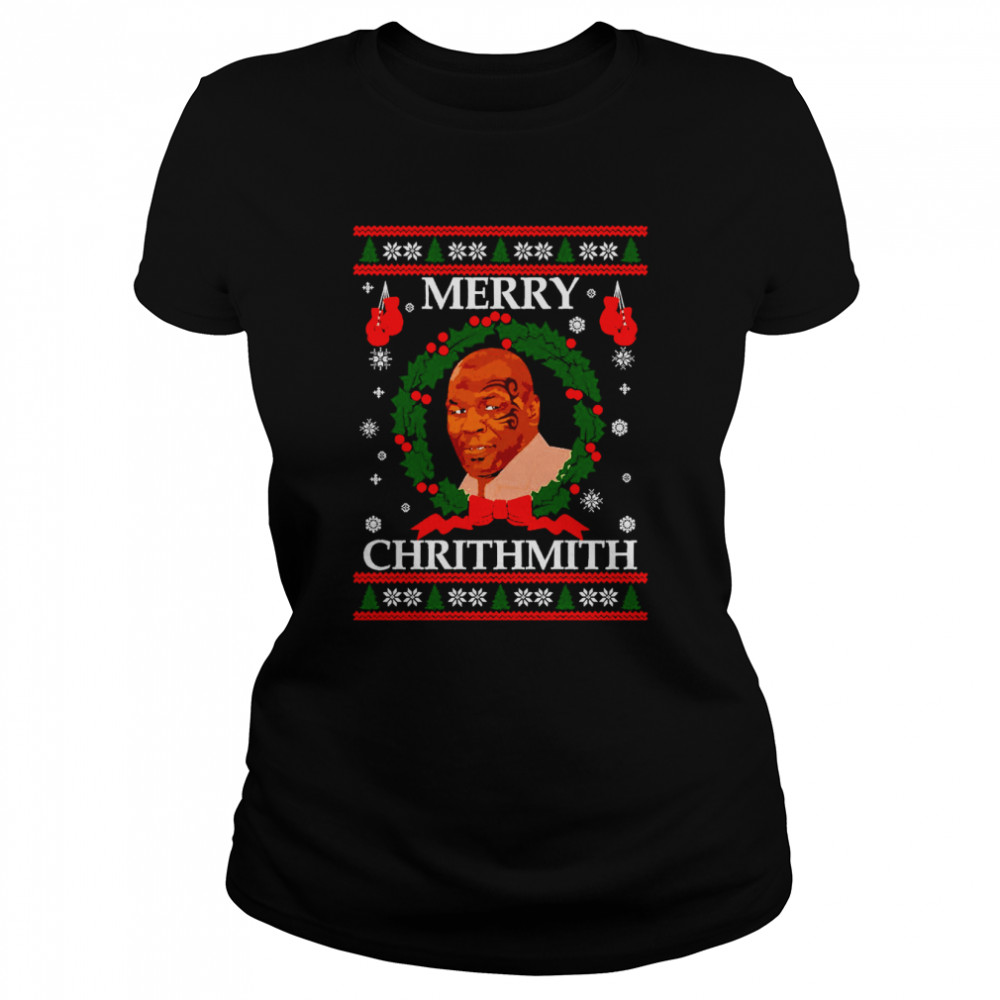 Ugly Mike Tyson Merry Chrithmith shirt Classic Women's T-shirt