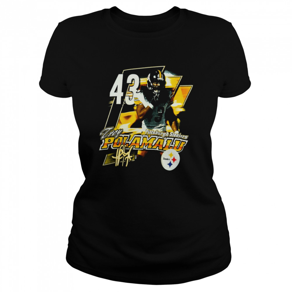 Vintage Nfl Troy Polamalu Steelers shirt Classic Women's T-shirt