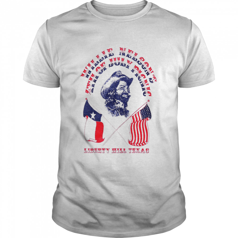 1975 Willie Nelson Fourth Of July Picnic They shirt