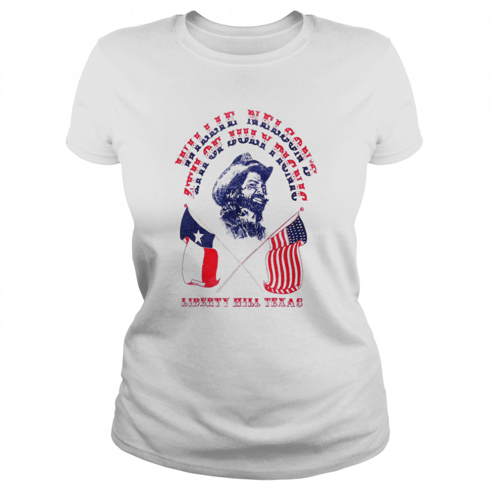 1975 willie nelson fourth of july picnic they shirt classic womens t shirt