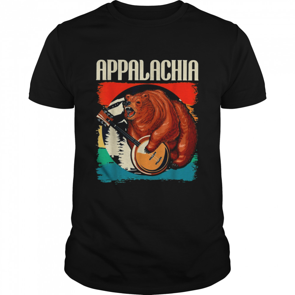 Appalachia Vintage Banjo Player Bluegrass Musician shirt Classic Men's T-shirt