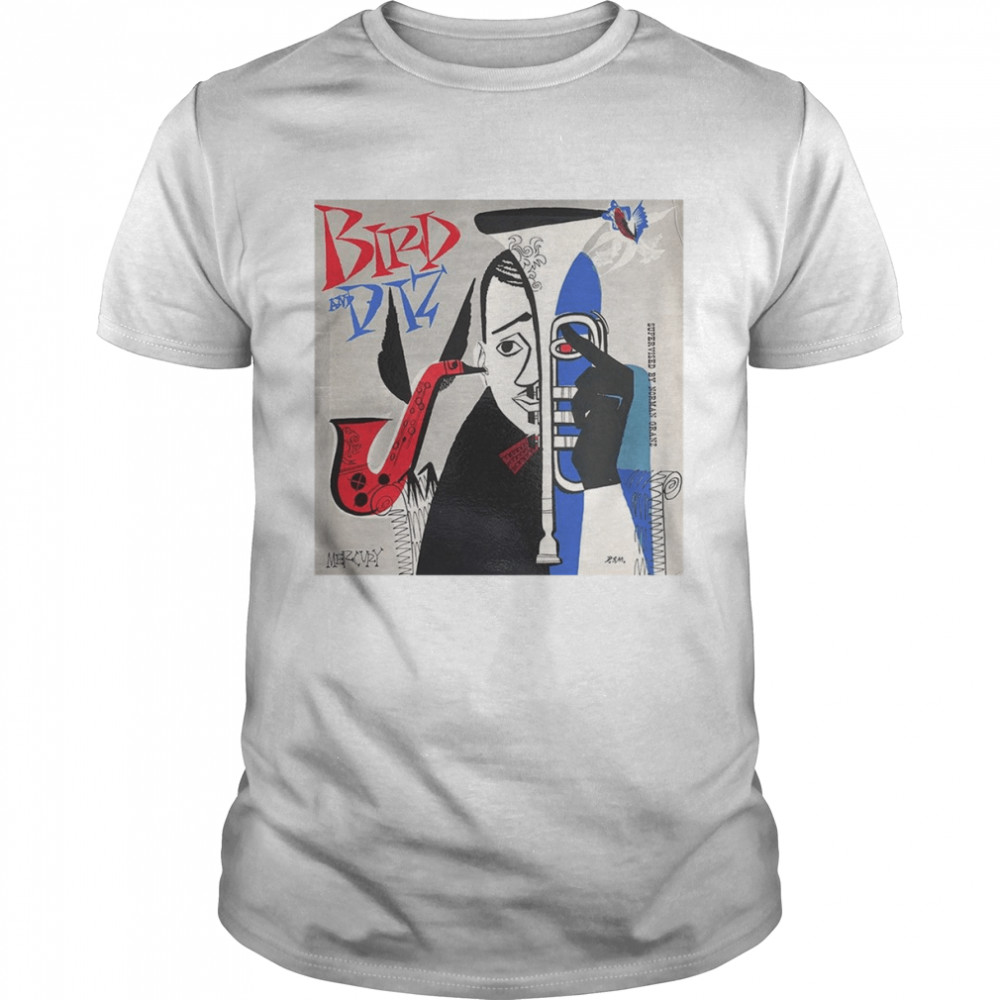 Bird Diz Jazz Music Charlie Parker Vtg shirt Classic Men's T-shirt