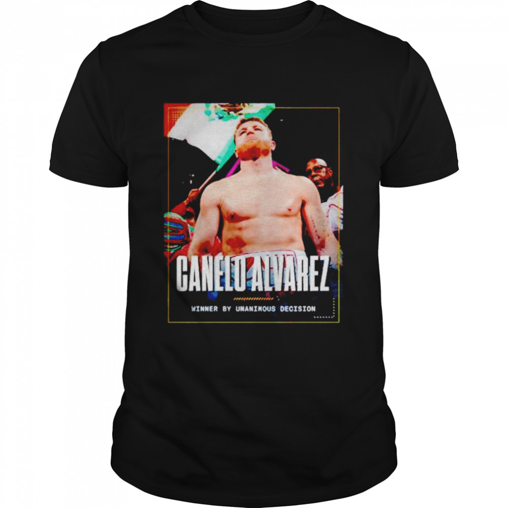 Canelo Alvarez Winner By Unanimous Decision shirt Classic Men's T-shirt