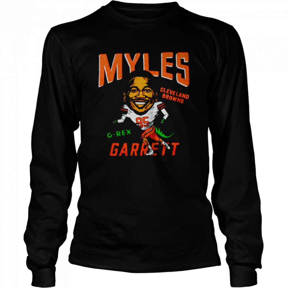 Cleveland Browns Myles Garrett G-Rex T-shirt Long Sleeved T-shirt