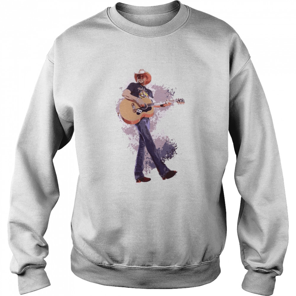 Colorful Art Jason Aldean Live In Concert shirt Unisex Sweatshirt