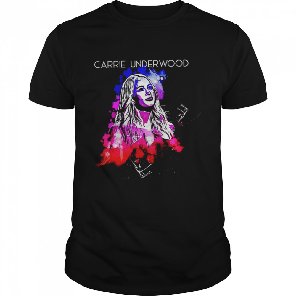 Colorful Portrait Carrie Underwood shirt Classic Men's T-shirt