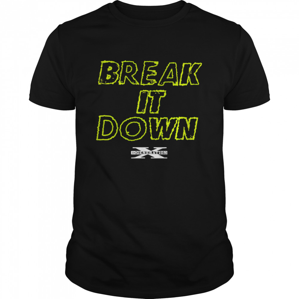 D-Generation X Break It Down Wordmark shirt Classic Men's T-shirt