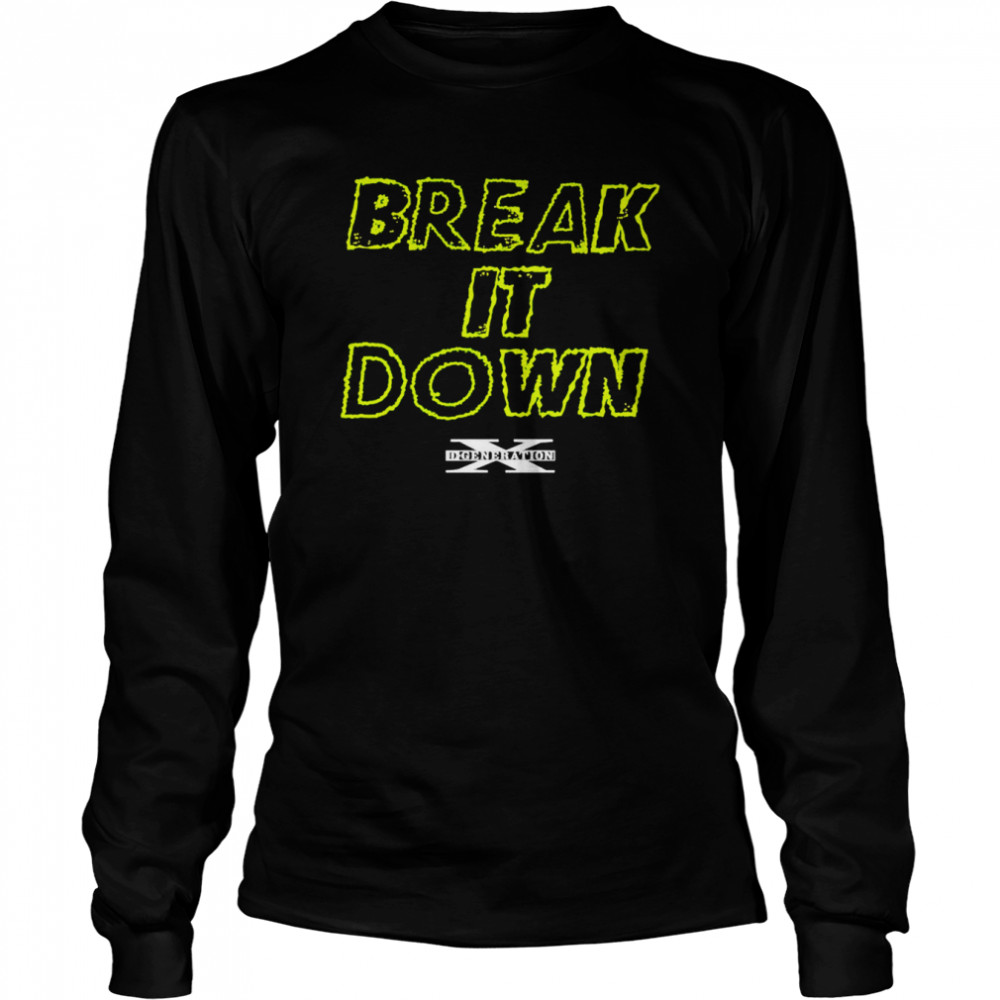 d generation x break it down wordmark shirt long sleeved t shirt