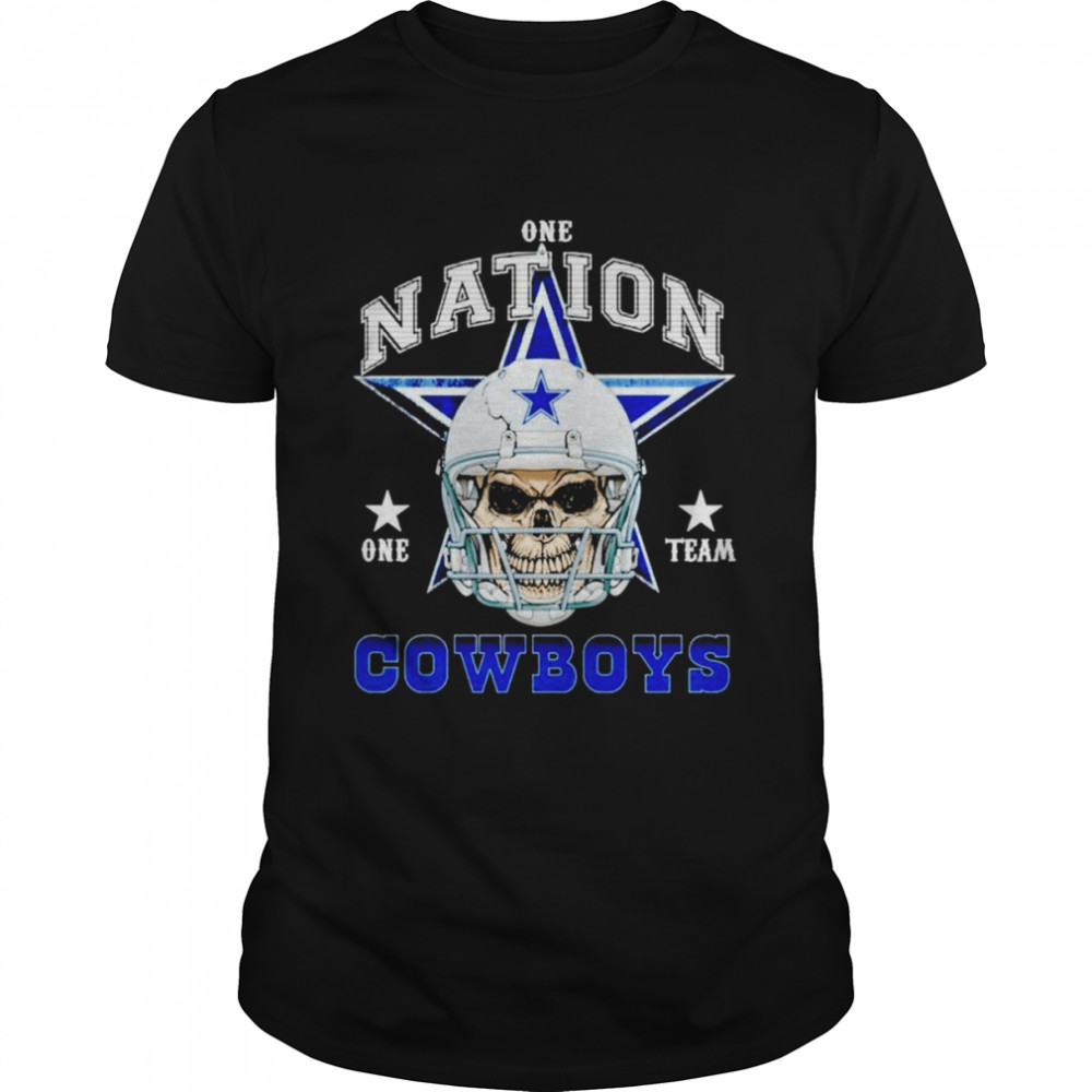 Dallas Cowboys Skull nation one team shirt Classic Men's T-shirt