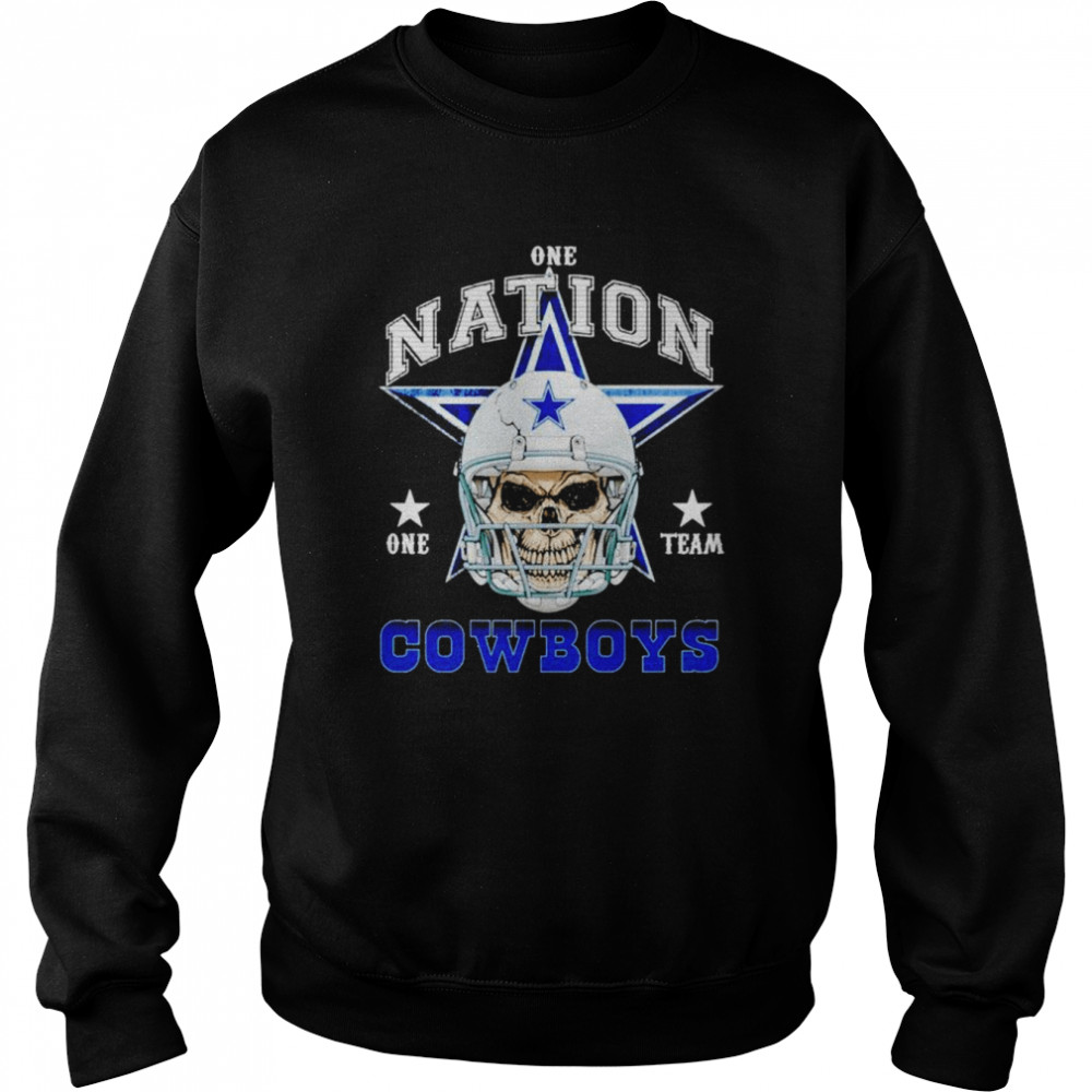 Dallas Cowboys Skull nation one team shirt 6