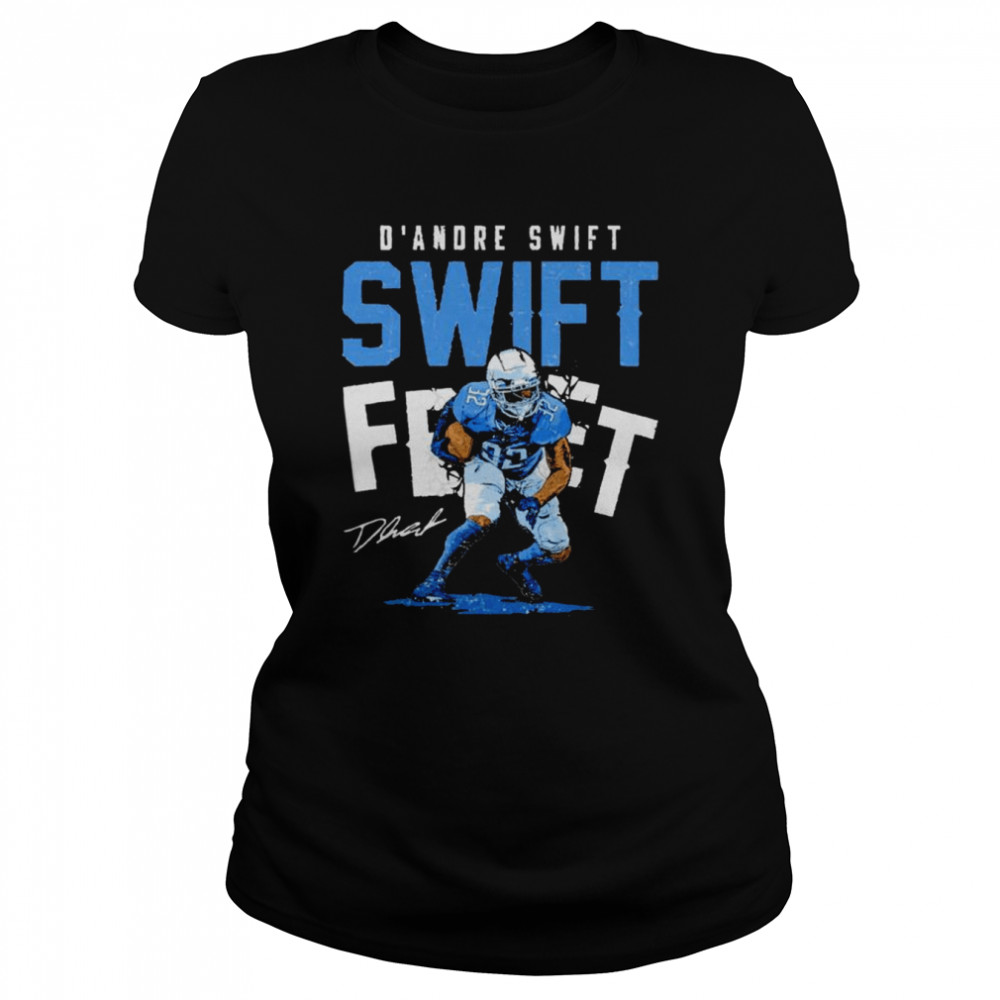 D’andre Swift Detroit Lions Swift Feet signature shirt Classic Women's T-shirt