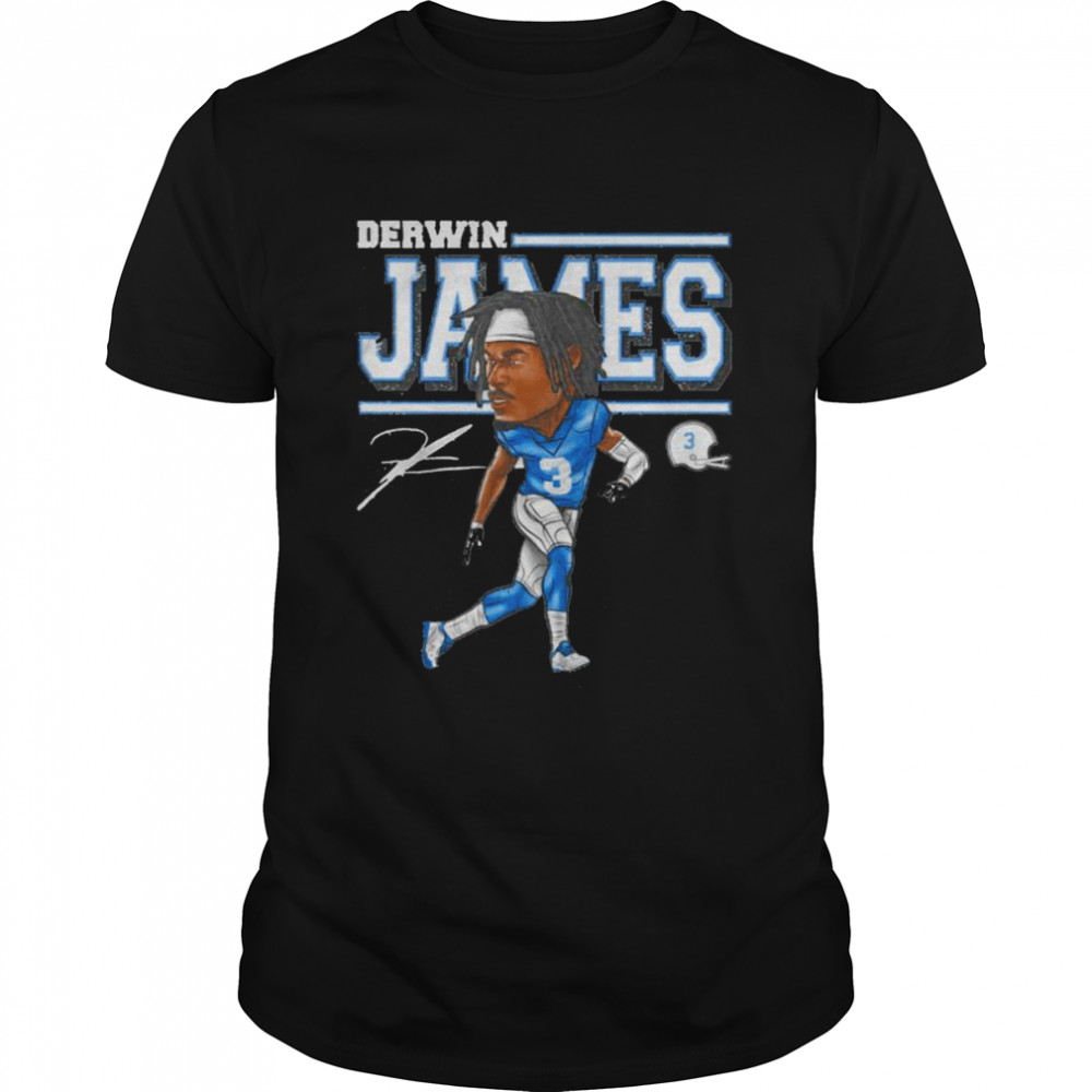 Derwin James Los Angeles Chargers cartoon signature shirt Classic Men's T-shirt