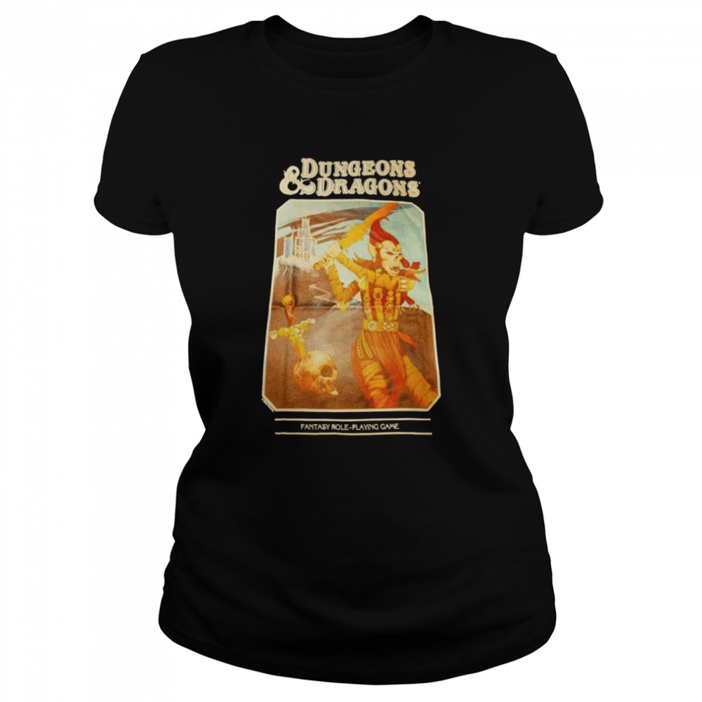 dungeons and dragons fantasy role playing game shirt classic womens t shirt