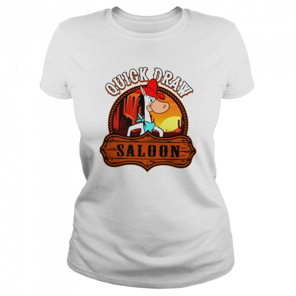 Horse Hanna Barbera Draw Saloon shirt Classic Womens T-shirt