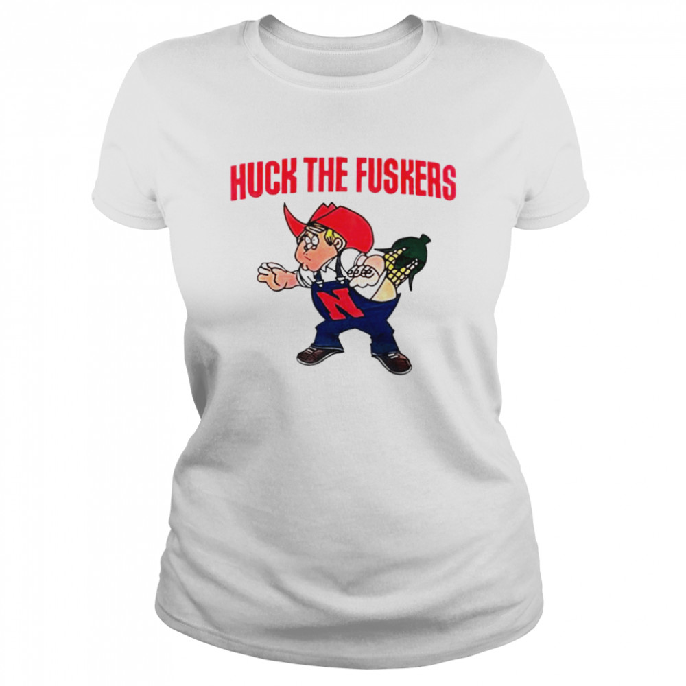 Huck The Fuskers Nebraska Huskers Parody shirt Classic Women's T-shirt