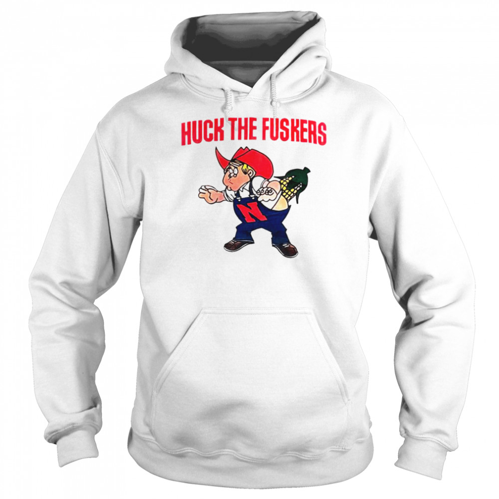 huck the fuskers nebraska huskers parody shirt unisex hoodie
