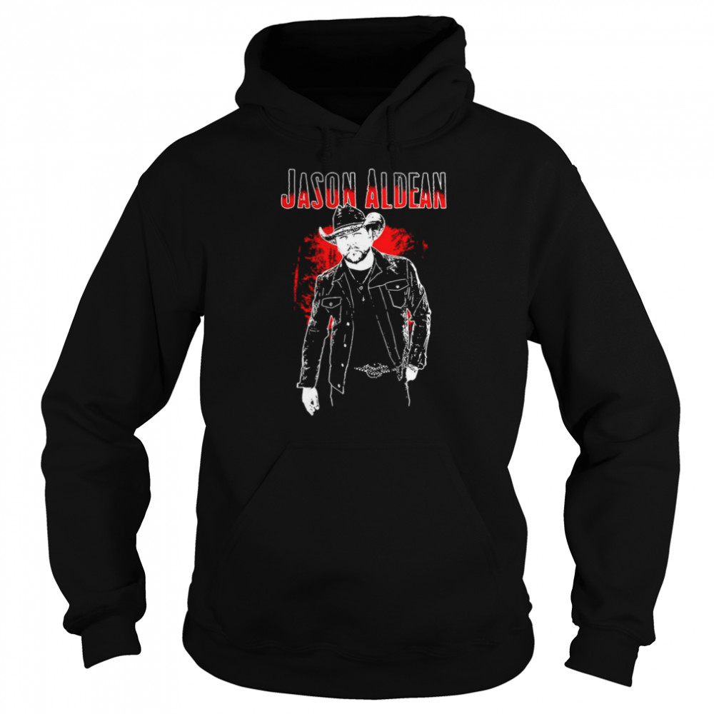 Jason Aldean Merch Rock N Roll Cowboy Tour shirt Unisex Hoodie