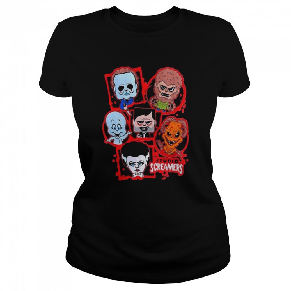 Lil Boo Horror Nights 2022 Studio Screamers Retro Horror Nights shirt Classic Women's T-shirt