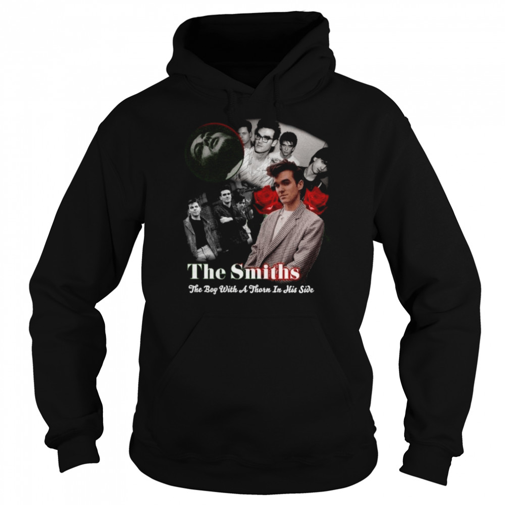 Morrissey The Smiths Boy With A Thron In His Side Rose Music shirt Unisex Hoodie